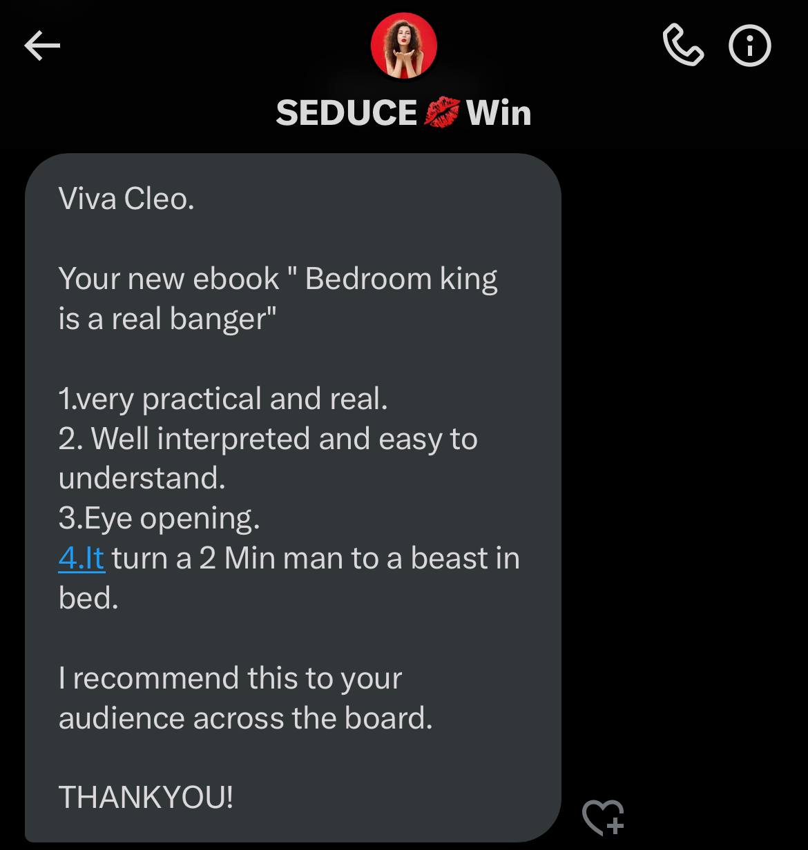 Customer testimonial