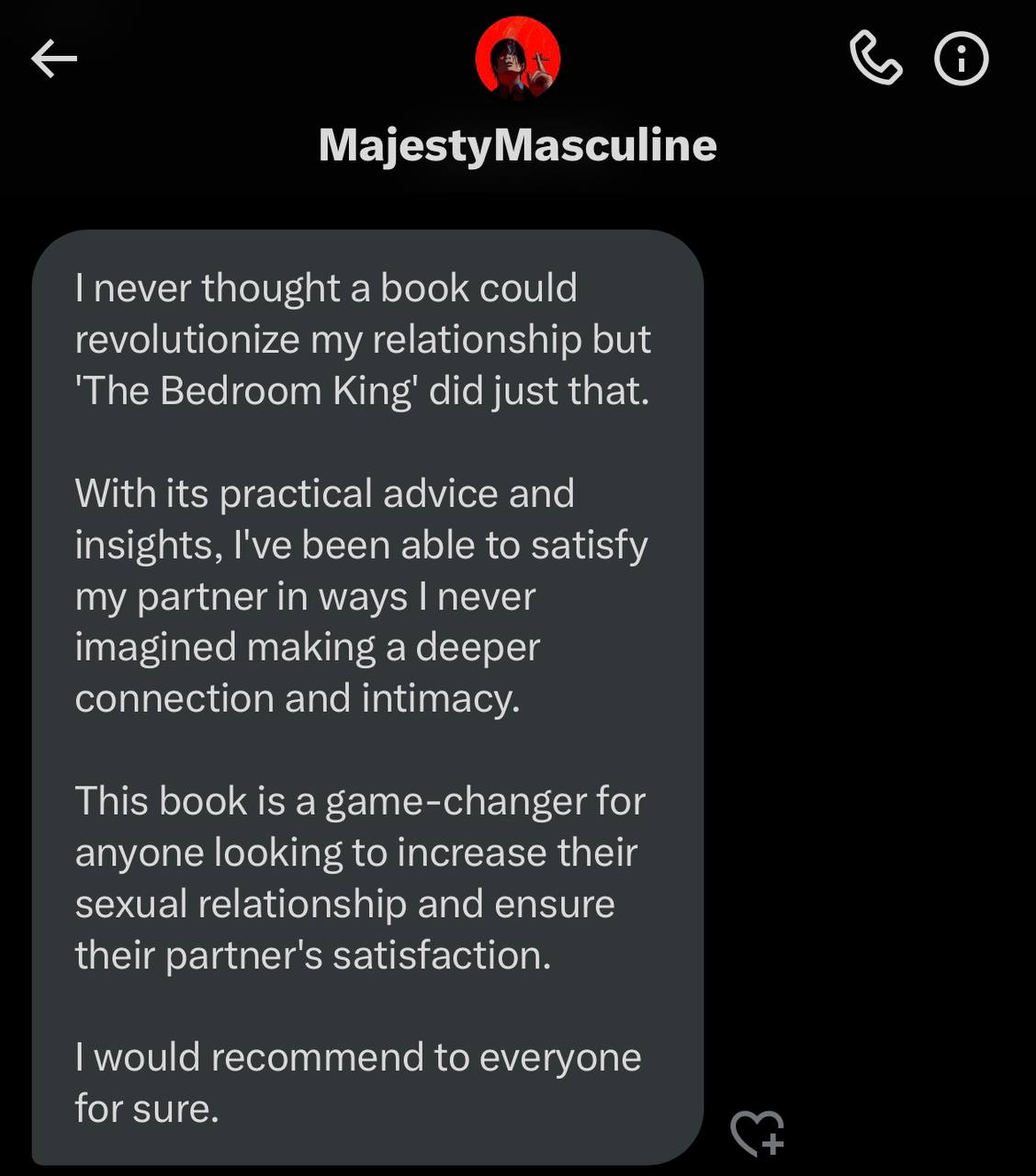 Customer testimonial