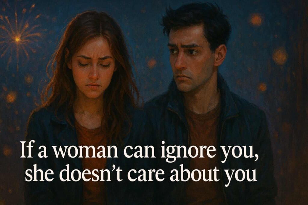 If a Woman Can Ignore You, She Doesn’t Care About You – The Truth Men Need to Hear