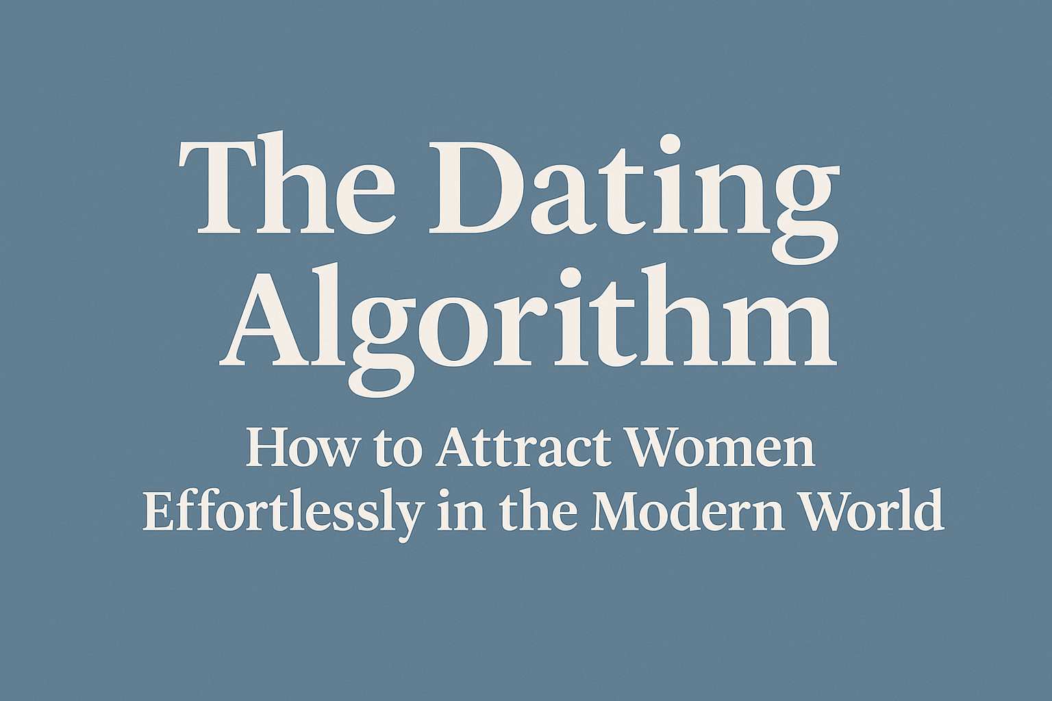 The 10 Dating Algorithm: How to Attract Women Effortlessly in the Modern World